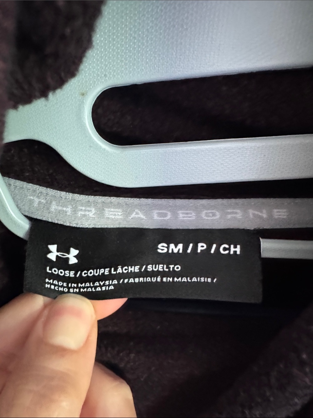 Under Armour Men’s Hooded Pullover Sweatshirt - Plum - Picture 2 of 4